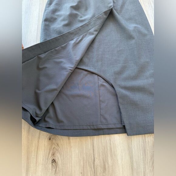 Antonio Melani wool blend pencil skirt with front thigh split 2 - Picture 4 of 9